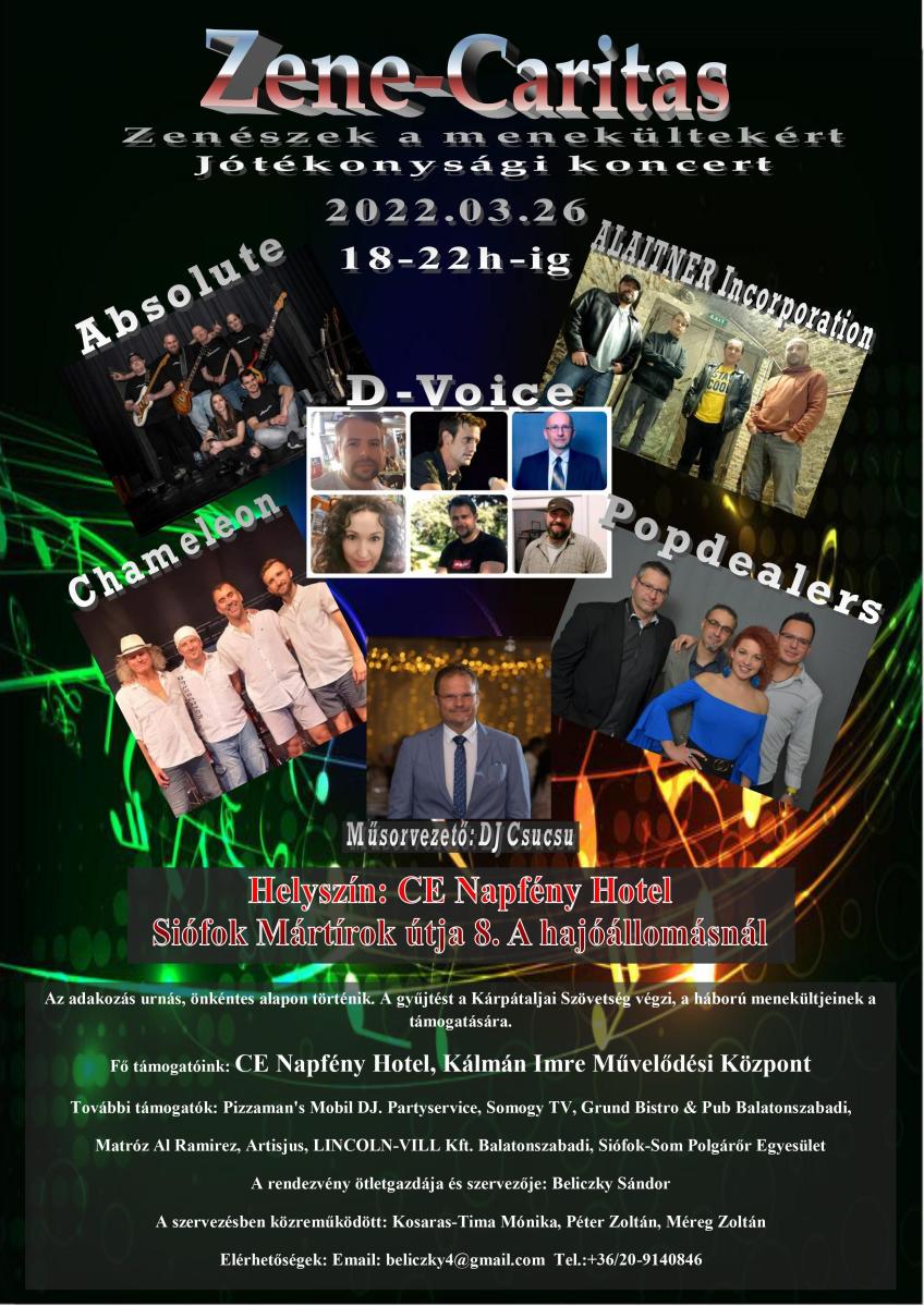 Zenészek a menekültekért